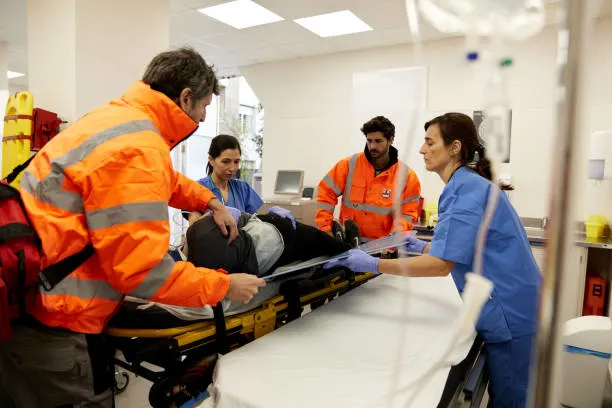 Emergency care cover in London – staff arriving on shift